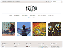 Tablet Screenshot of gallery209savannah.com